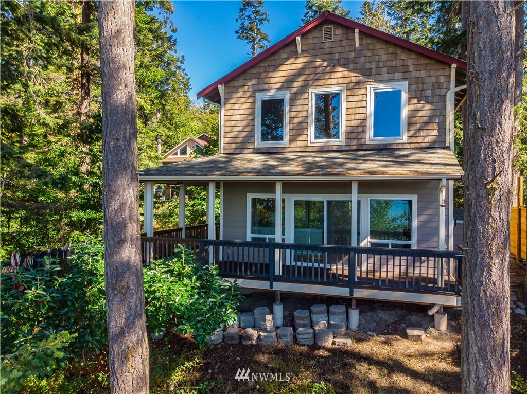 a front view of a house with balcony