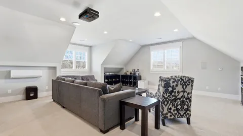 a outdoor space with patio furniture and a potted plant