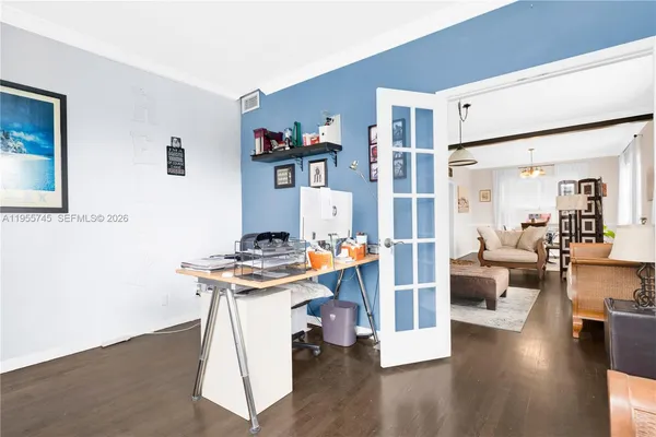 a view of a living room