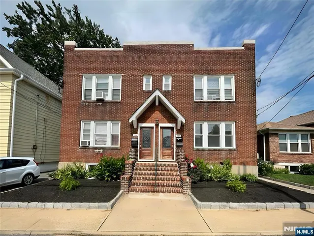 a front view of a house