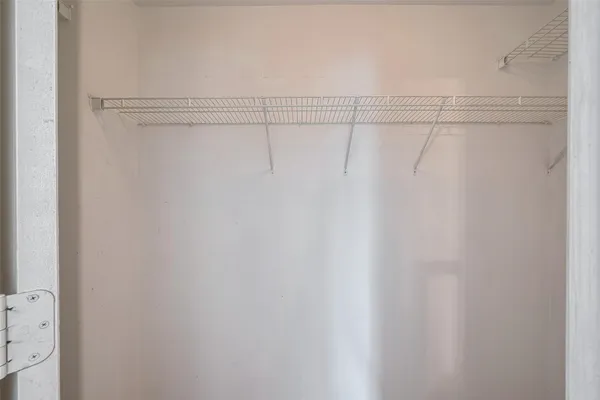 a view of an empty garage