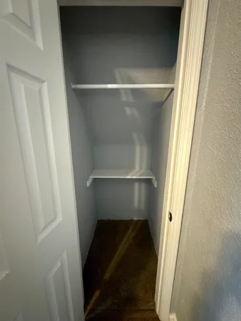 a close view of closet