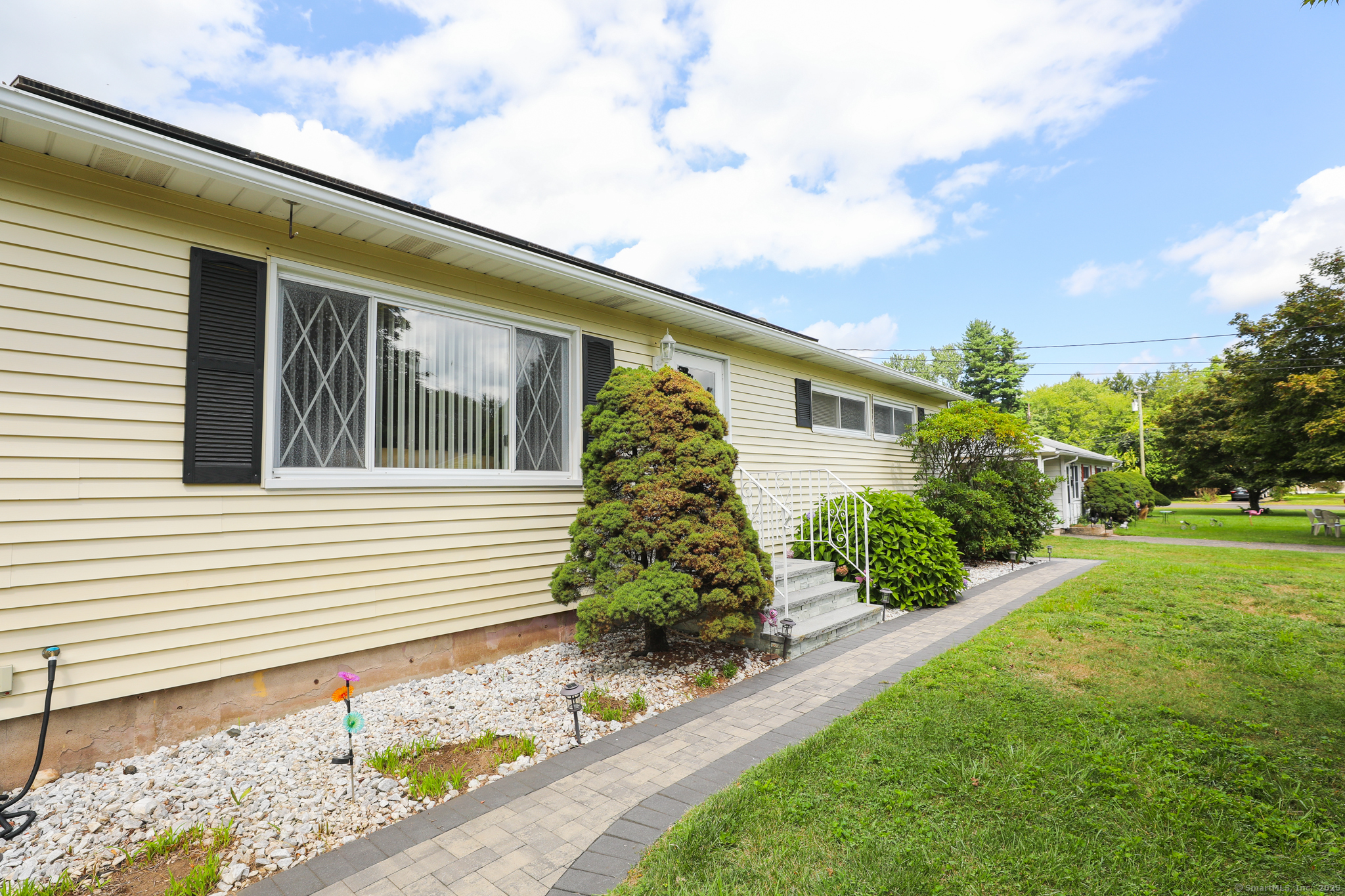a aerial view of a house