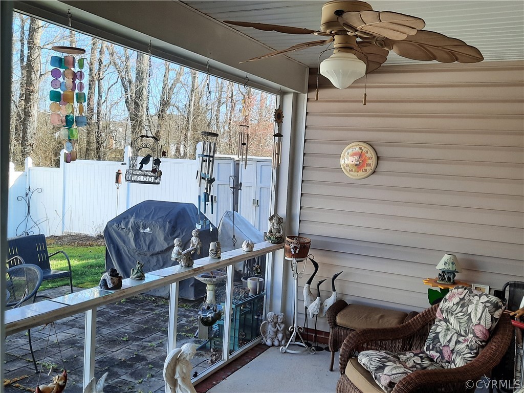4008 Rotherham Circle Prince George, VA 23875 - Photo 11 of 17 Screened Porch overlooking your private garden. Ce