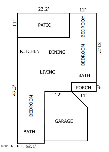 881 Gavagan Road Jacksonville, FL 32233 - Photo 16 of 16 Floor Plan