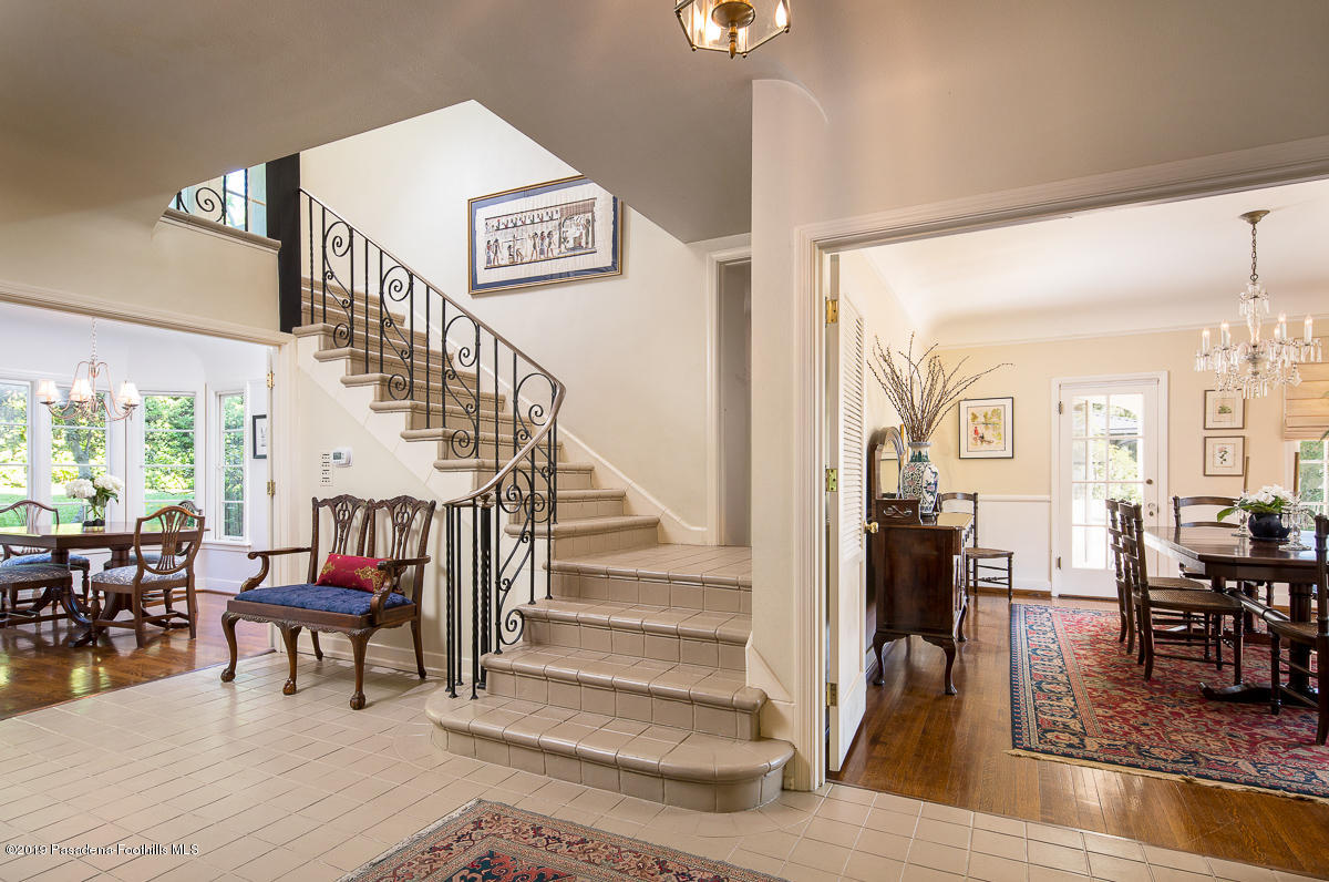 155 Club Road Pasadena, CA 91105 - Photo 12 of 50 a view of entryway livingroom and hall with wooden floor