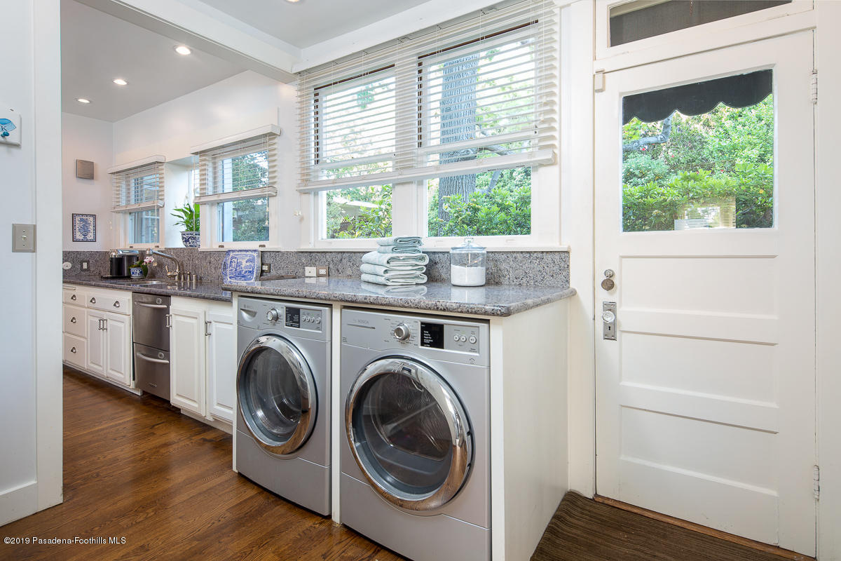 155 Club Road Pasadena, CA 91105 - Photo 25 of 50 a utility room with sink dryer and washer