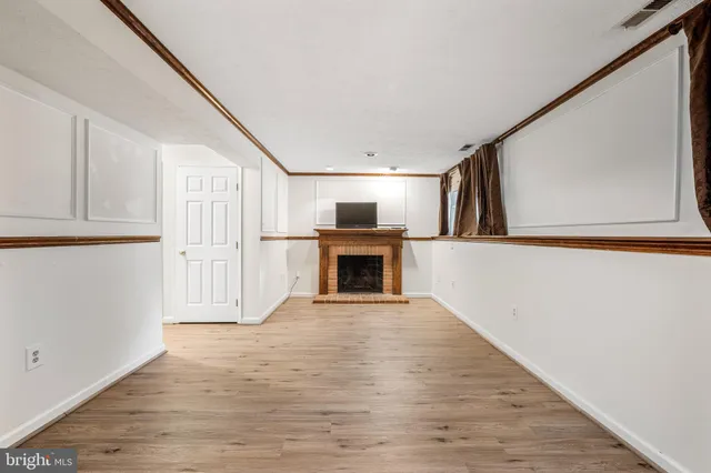 a view of a livingroom with a fireplace
