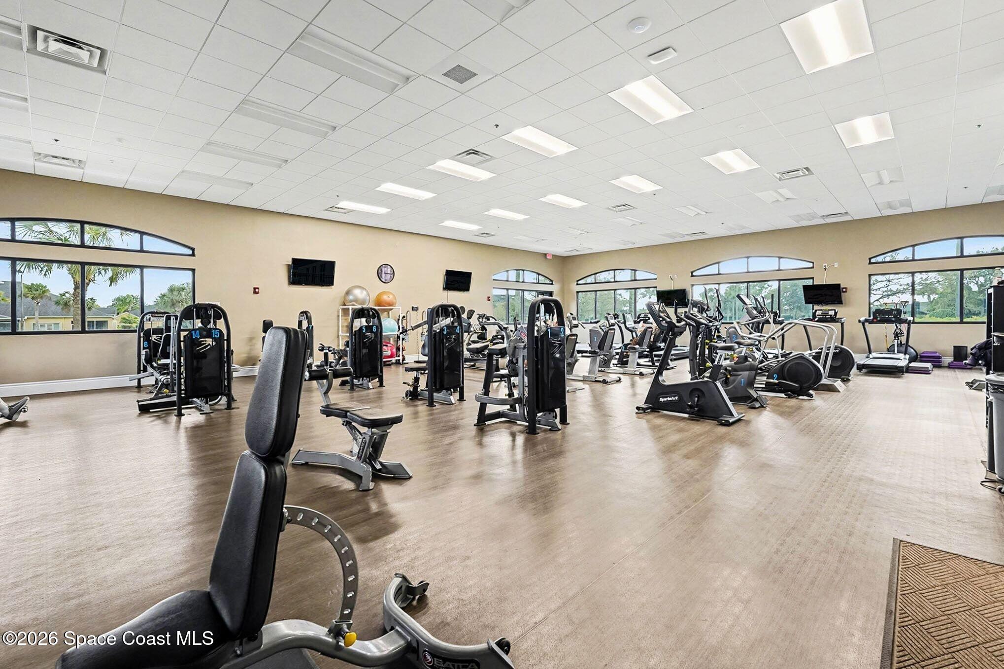3051 Le Conte Street Melbourne, FL 32940 - Photo 30 of 32 a view of a room with gym equipment