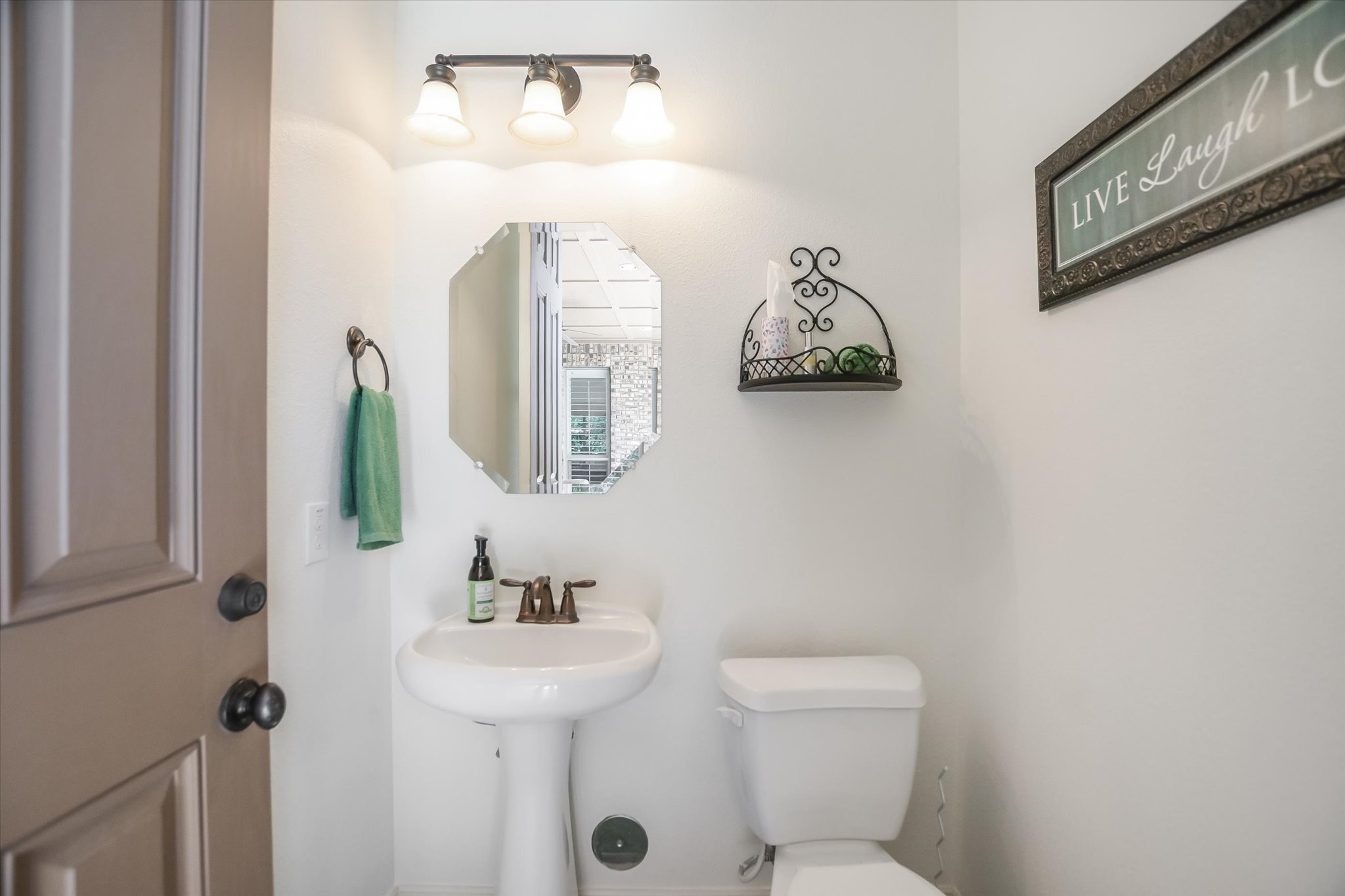 1016 SANTALUZ Path Austin, TX 78732 - Photo 15 of 40 Outdoor half-bath on main level balcony convenient for days outside swimming and entertaining