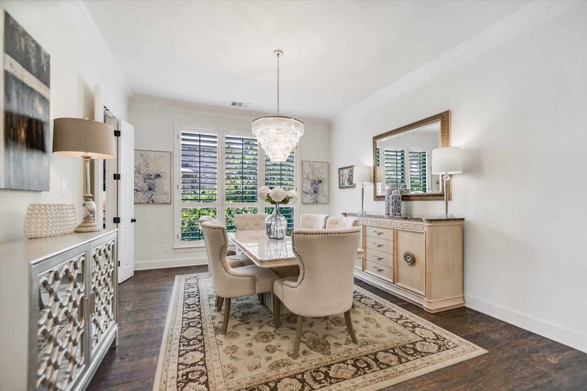 1016 SANTALUZ Path Austin, TX 78732 - Photo 9 of 40 The formal dining room offers a sophisticated space for holiday gatherings and special occasions