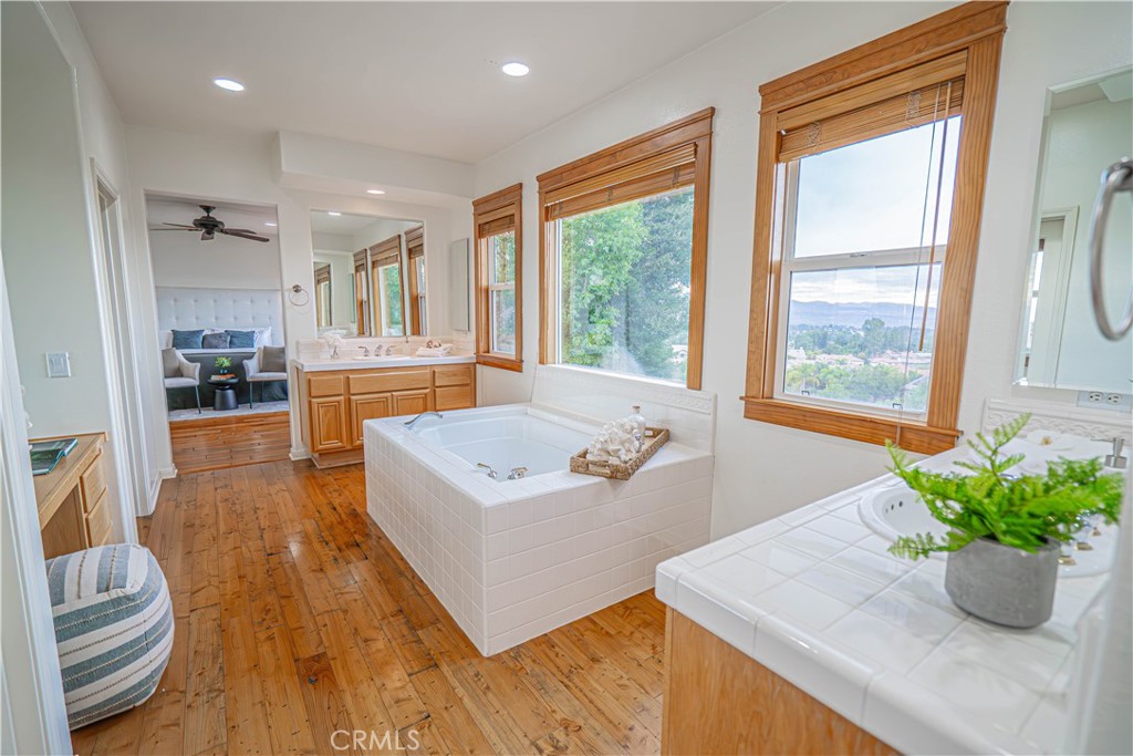 28419 Hidden Hills Drive Saugus, CA 91390 - Photo 40 of 60 a living room with furniture and a potted plant