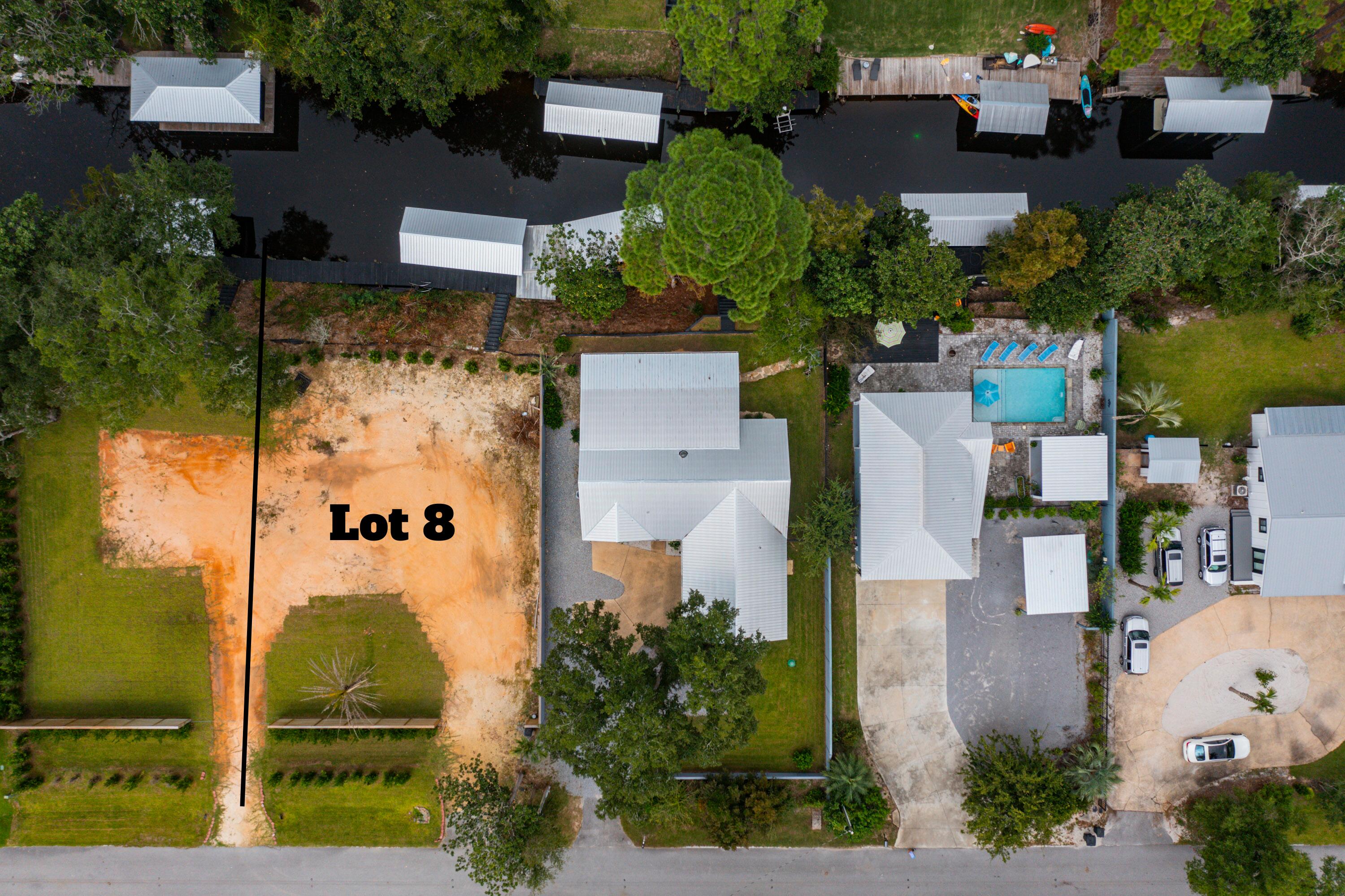 Lot 8 Ricker Avenue Santa Rosa Beach, FL 32459 - Photo 3 of 4 an aerial view of a house with outdoor space