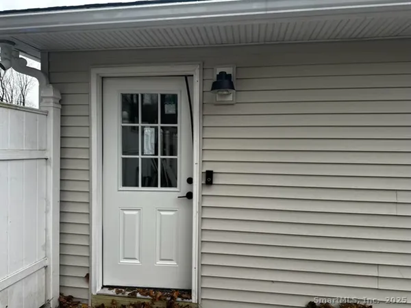 a view of front door