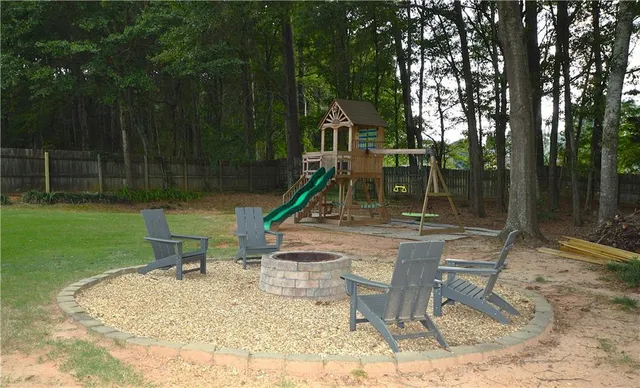 a view of outdoor space yard deck and tree