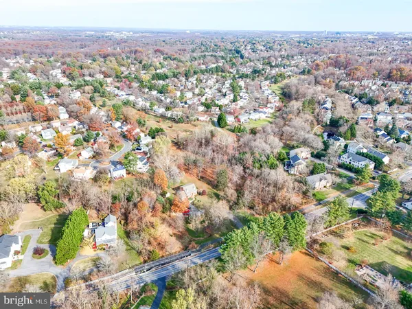 a view of a city with mountain