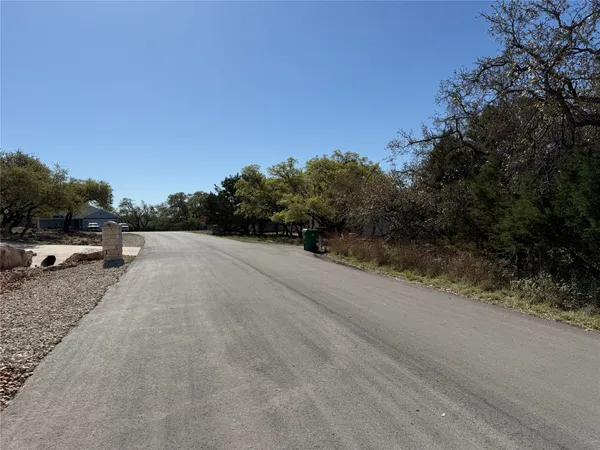a view of a rural road with plants