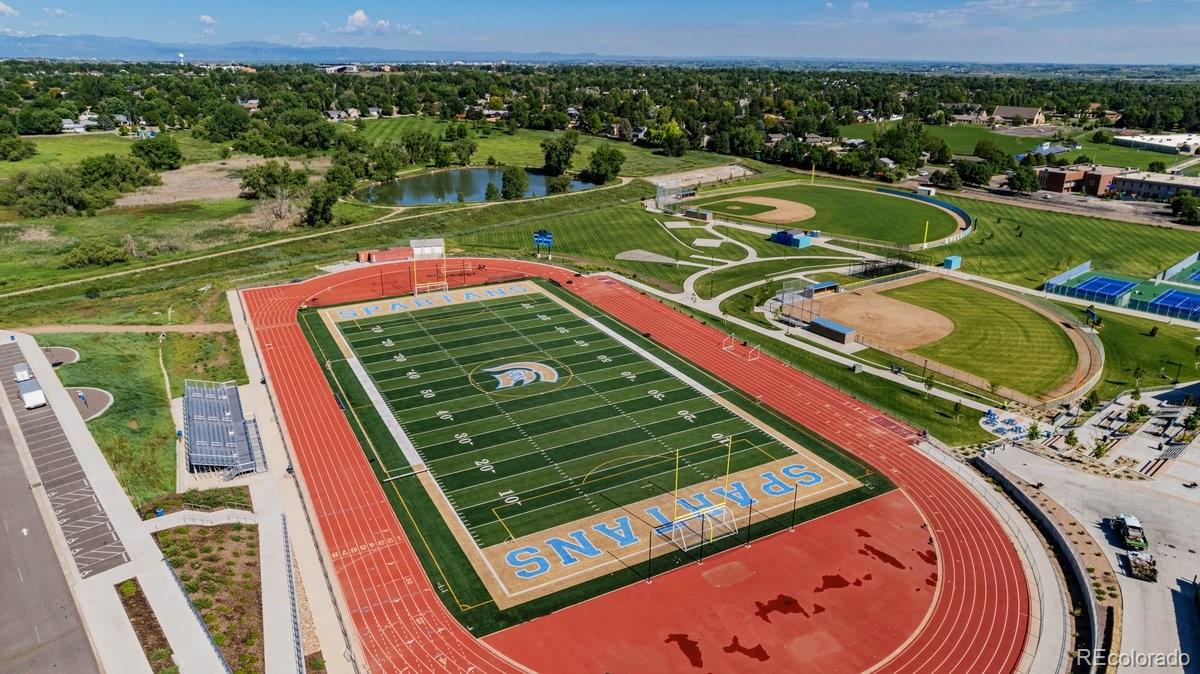 2166 35th Ave Court, Unit 14 Greeley, CO 80634 - Photo 32 of 33 an aerial view of a tennis ground