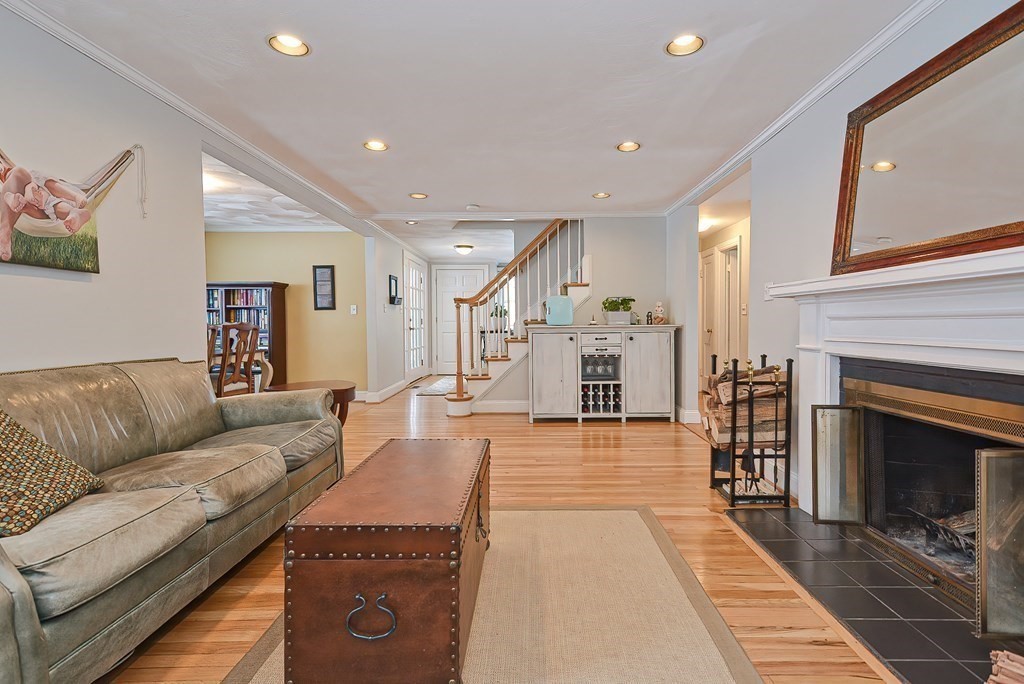 36 Morningside Road Needham, MA 02492 - Photo 4 of 26 a living room with furniture and a fireplace
