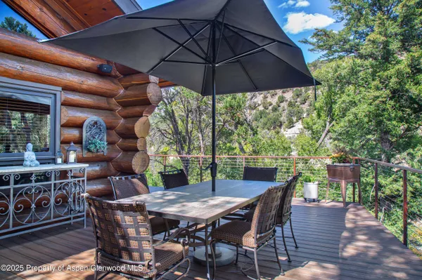 a outdoor living space with patio furniture