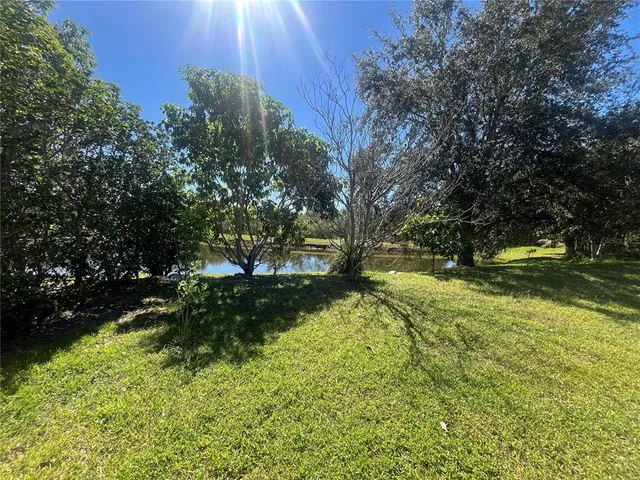 a view of yard with green space