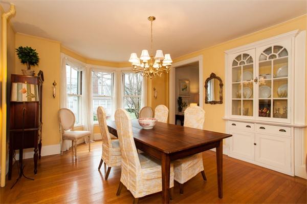 232 Edge Hill Road Milton, MA 02186 - Photo 7 of 23 a view of a dining room with furniture window and wooden floor