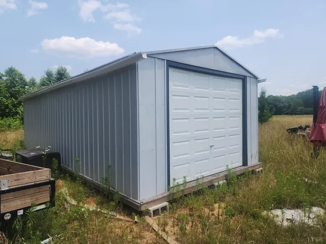 a backyard of a house