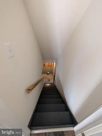 a view of an empty room with a garage
