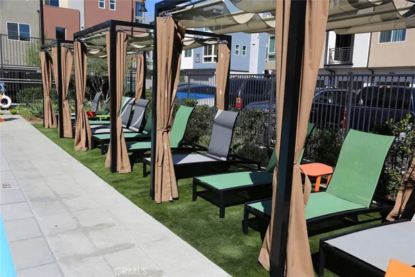 a view of outdoor seating