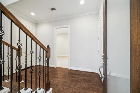a view of an entryway with staircase