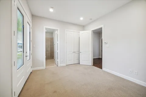 a view of an empty room