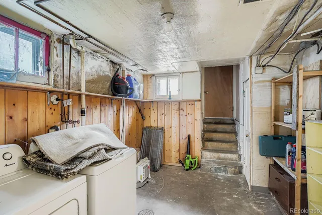 a view of storage and utility room
