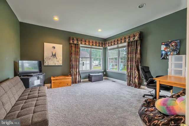 a room with furniture