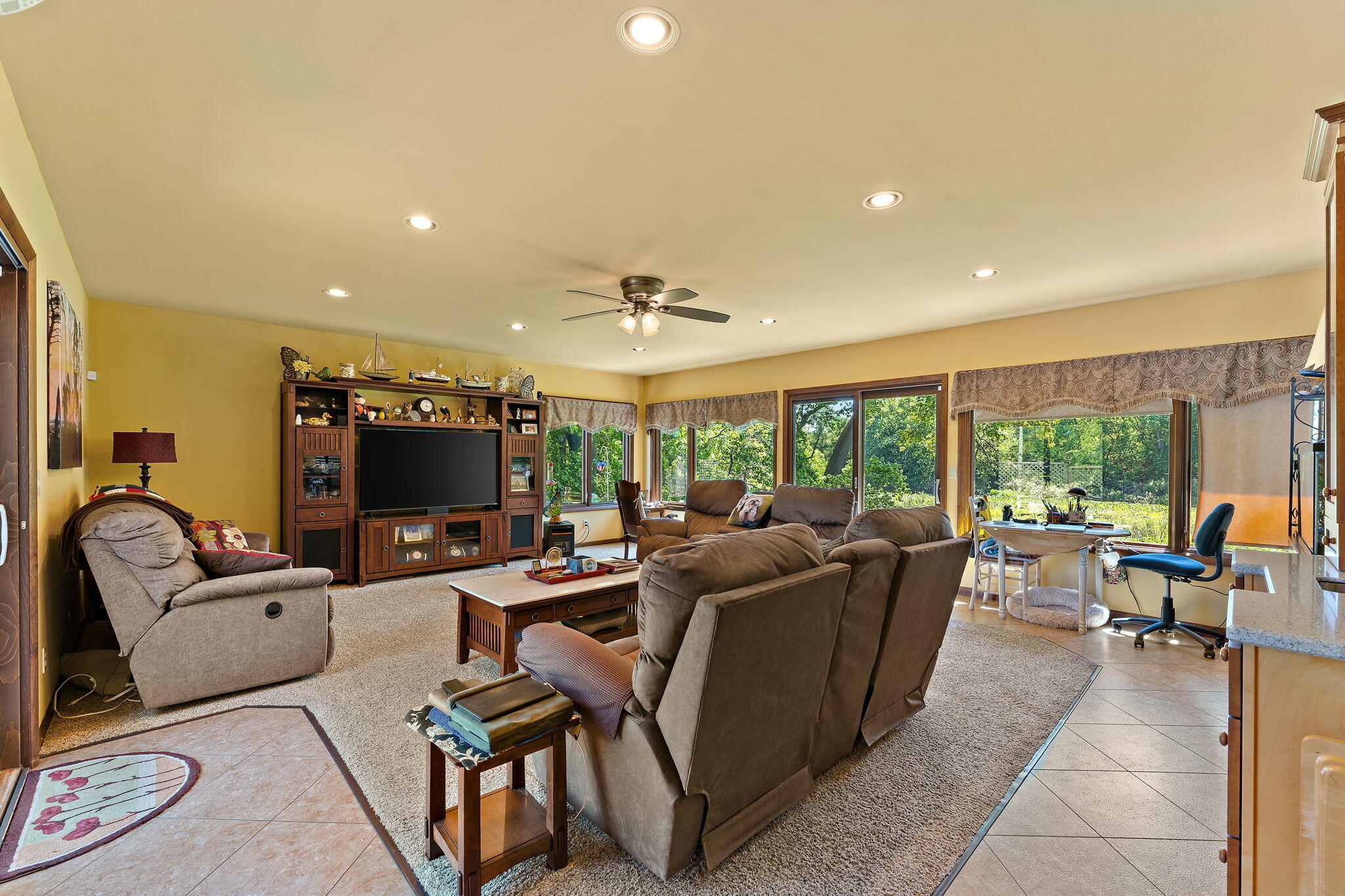 138 McClung Road La Porte, IN 46350 - Photo 4 of 50 a living room with furniture and a flat screen tv
