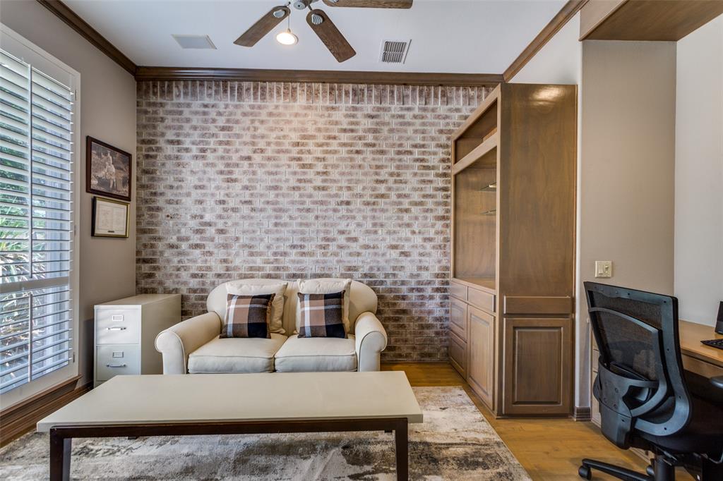 452 Windjammer Lane Azle, TX 76020 - Photo 10 of 40 a living room with furniture and a fireplace