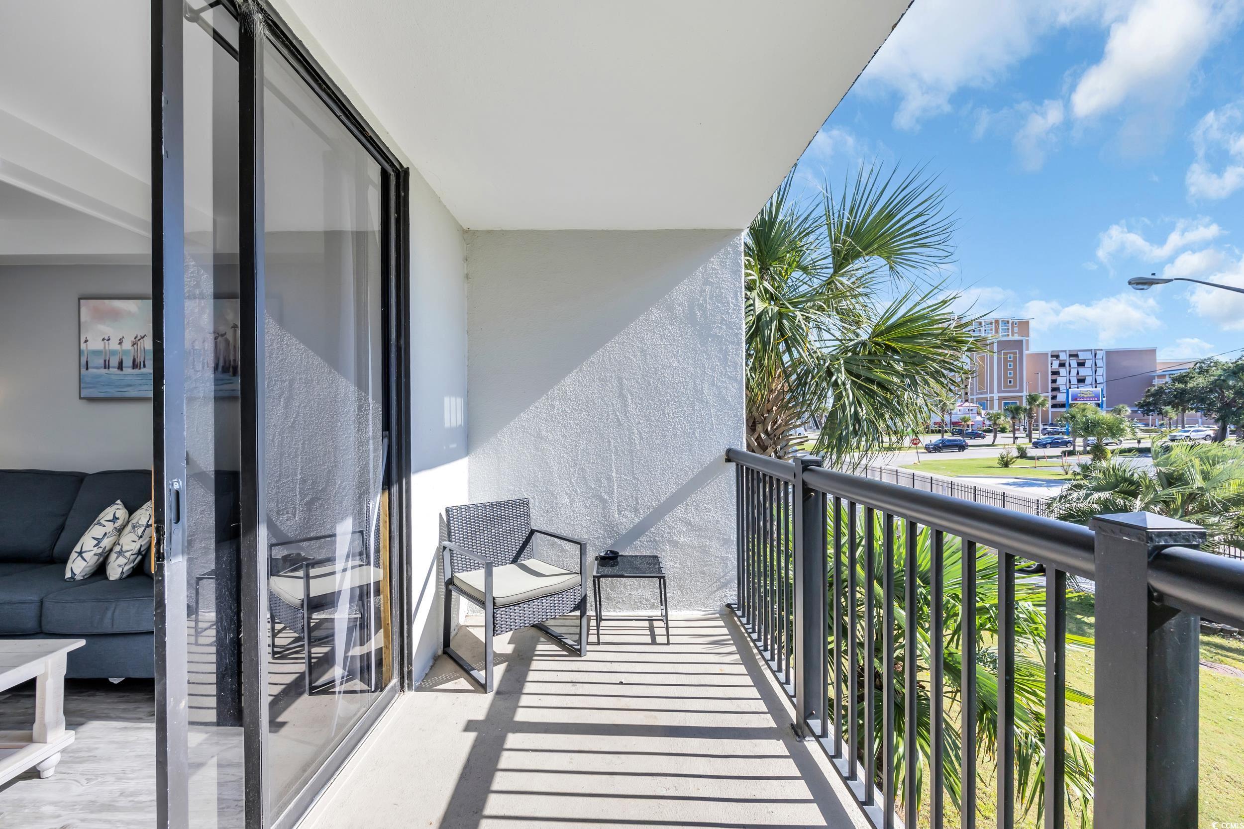 601 Mitchell Drive, Unit 203 Myrtle Beach, SC 29577 - Photo 19 of 40 View of balcony