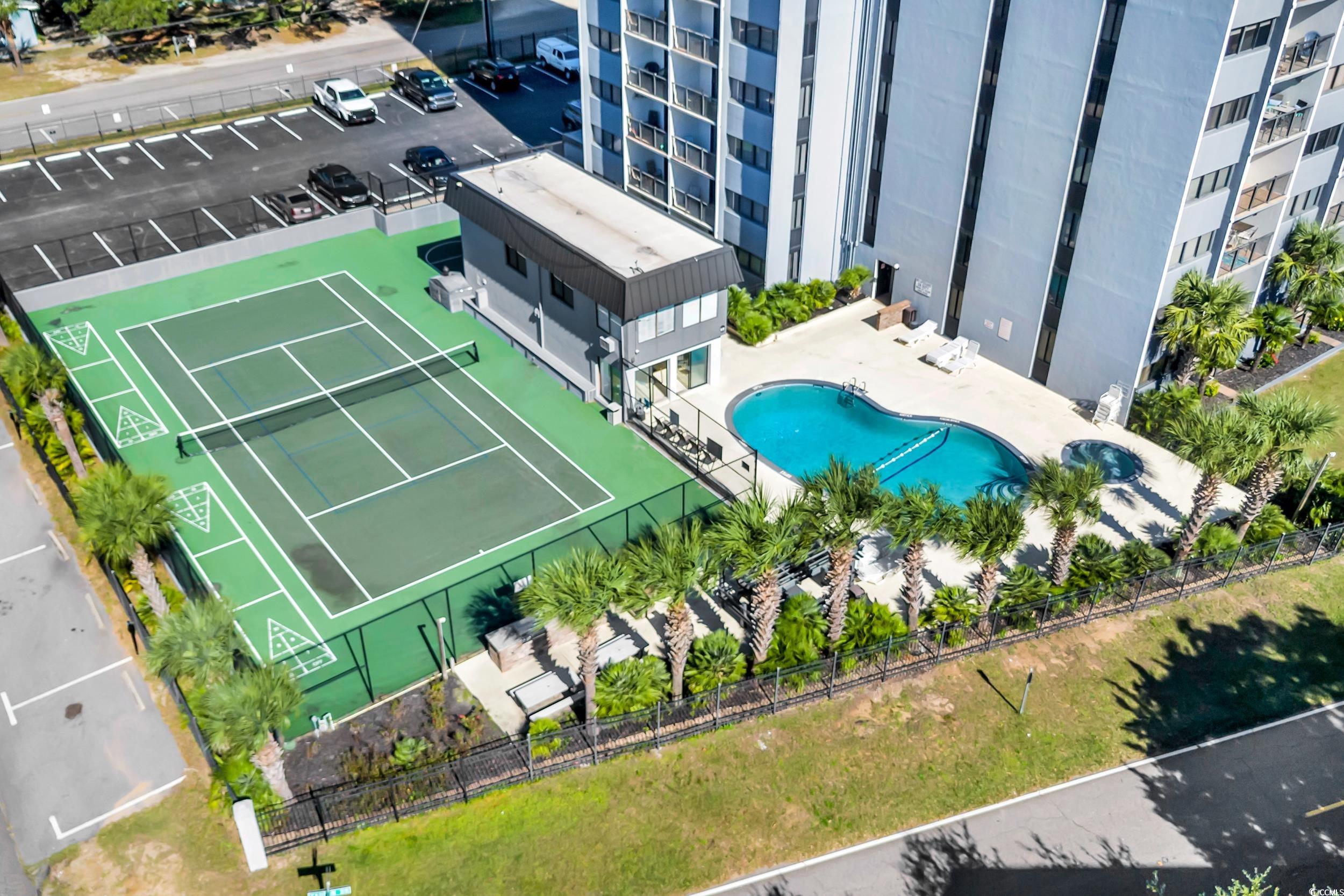 601 Mitchell Drive, Unit 203 Myrtle Beach, SC 29577 - Photo 38 of 40 Drone / aerial view of a pool