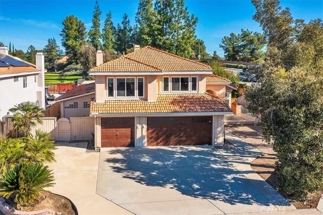 a view of a chandelier