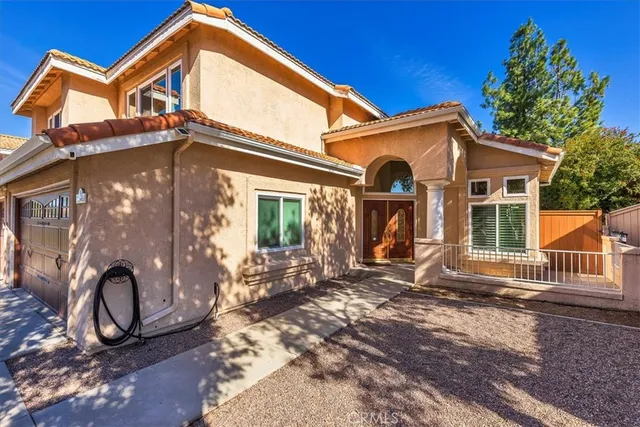 a front view of a house