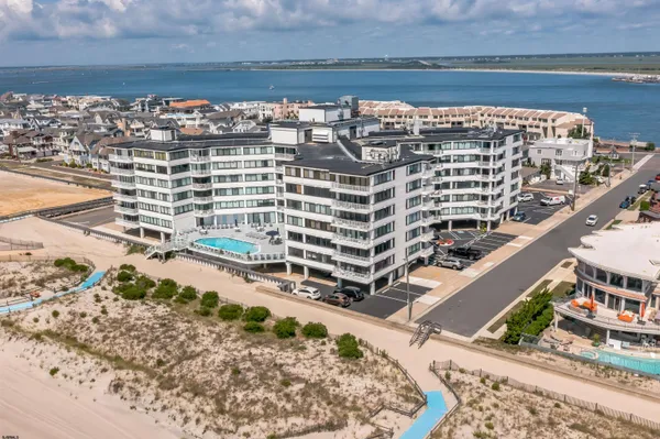 a view of building with view of ocean