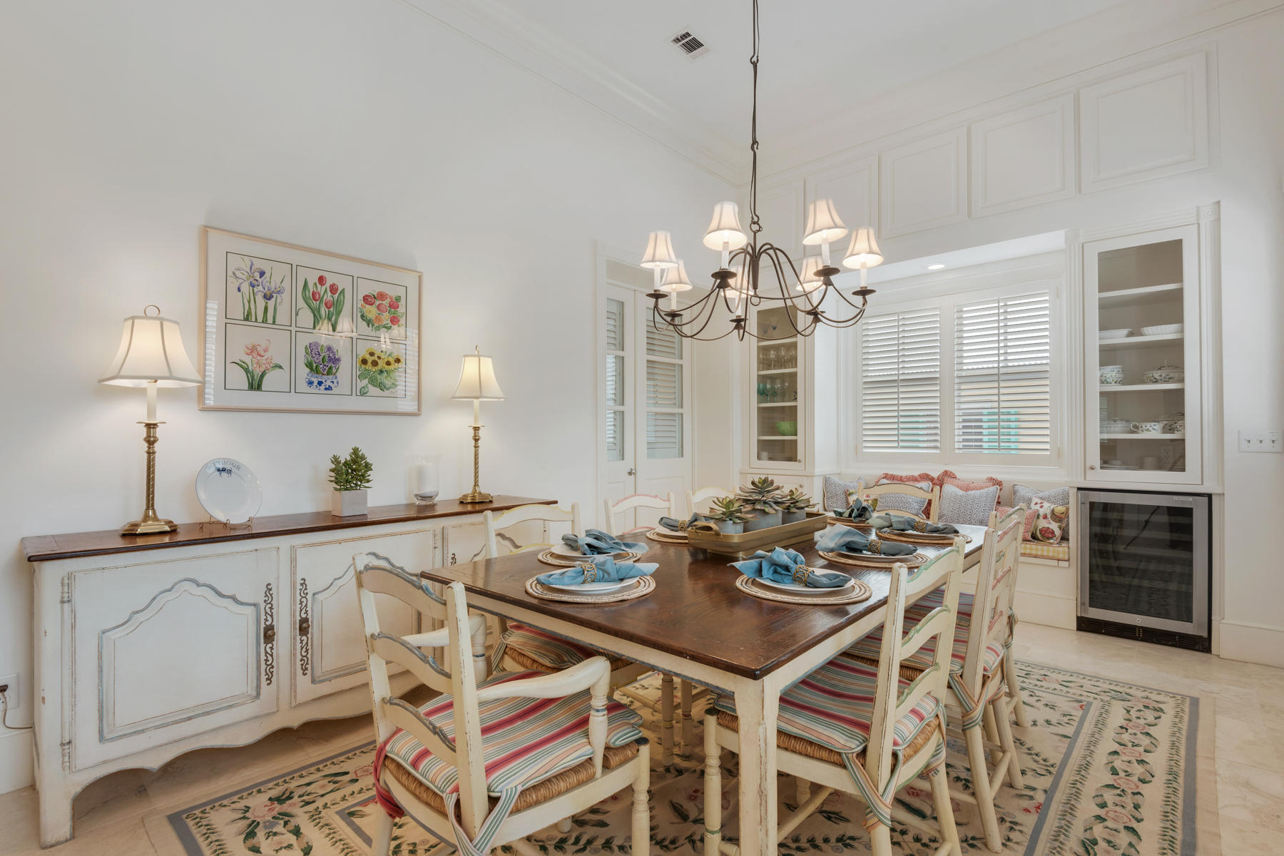 12 Place De La Fontaine Miramar Beach, FL 32550 - Photo 22 of 59 a dining room with furniture and chandelier