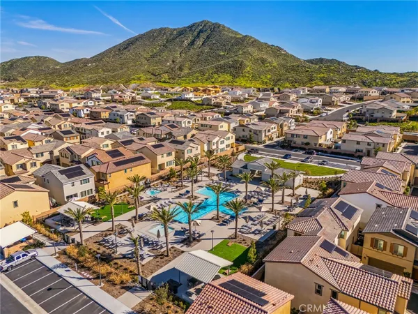 a view of a city with an ocean