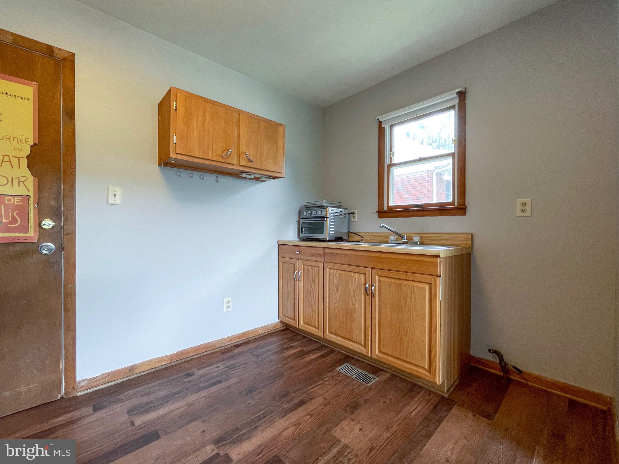 510 Epsom Road Towson, MD 21286 - Photo 26 of 48 Kitchenette sink and gas rough-in