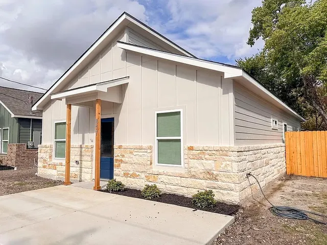 a front view of a house