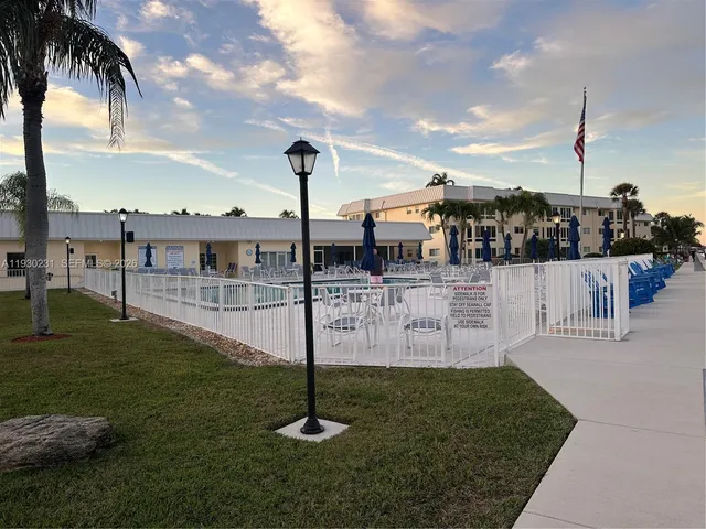 a view of outdoor space with seating