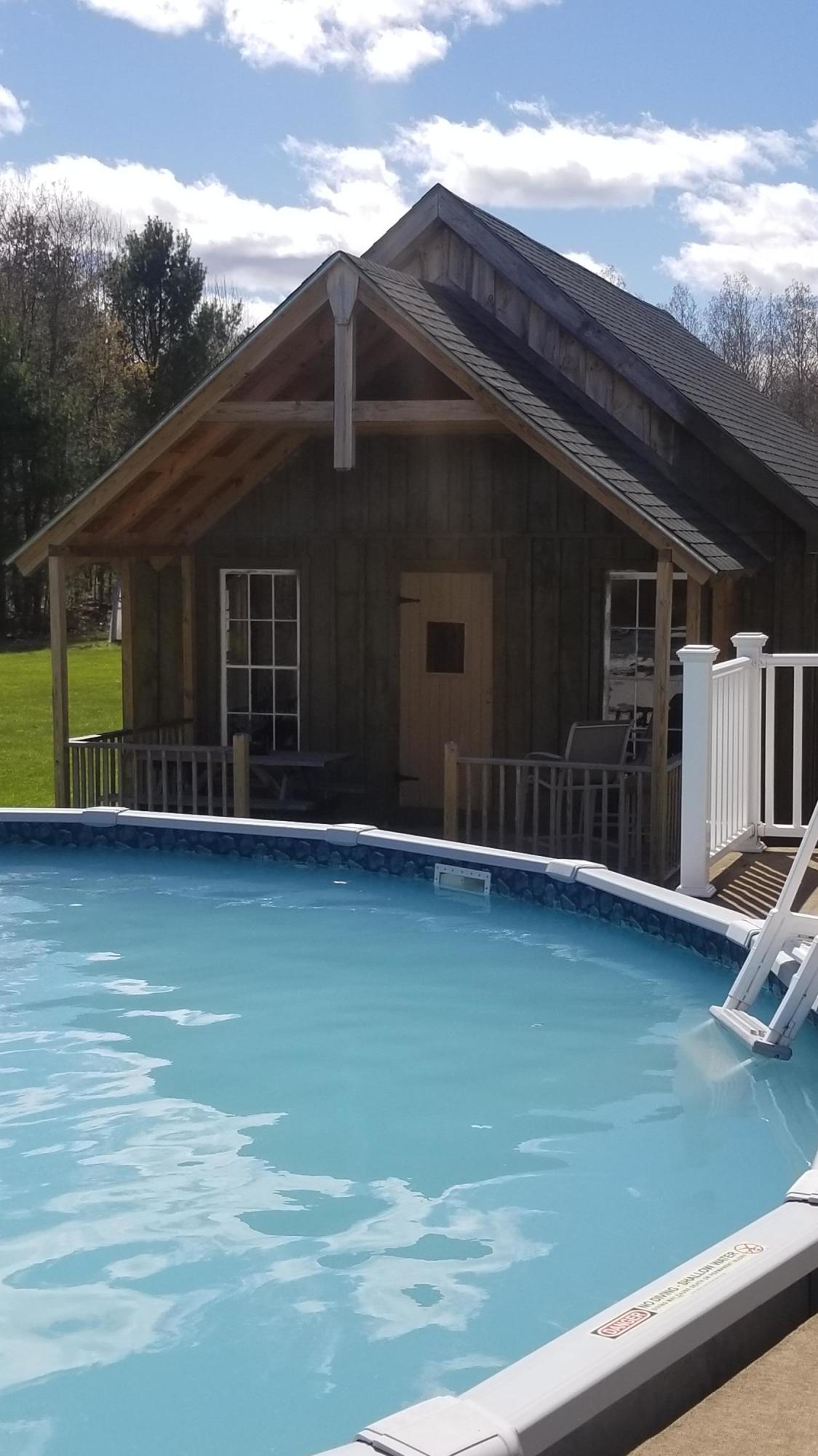 97 McAllister Road Clinton, ME 04927 - Photo 31 of 42 Pool with Pool House