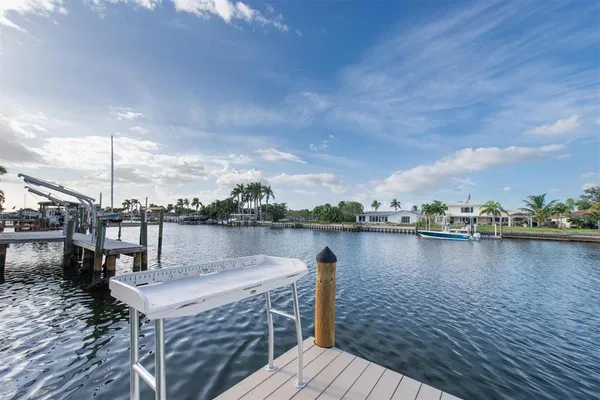 a view of lake from balcony
