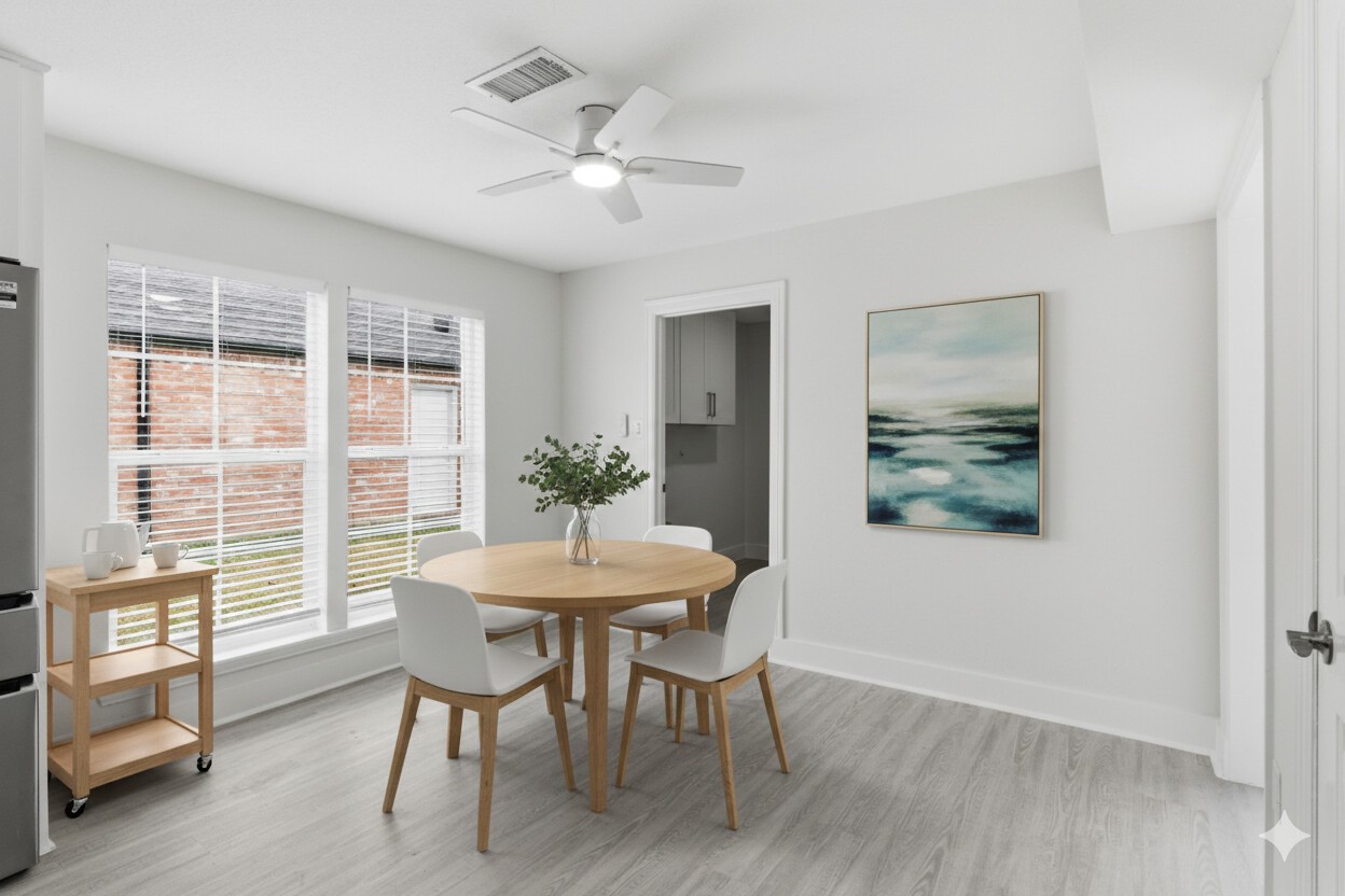13811 Menasco Court Houston, TX 77077 - Photo 21 of 50 This is an AI staged photo of the breakfast room.
