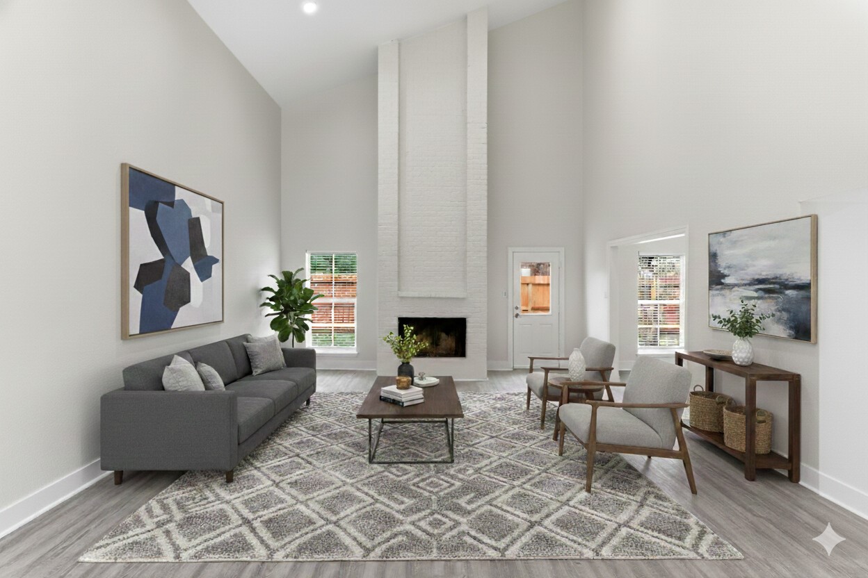 13811 Menasco Court Houston, TX 77077 - Photo 4 of 50 A photo of the family room with AI virtual staging to show how this room can be arranged.