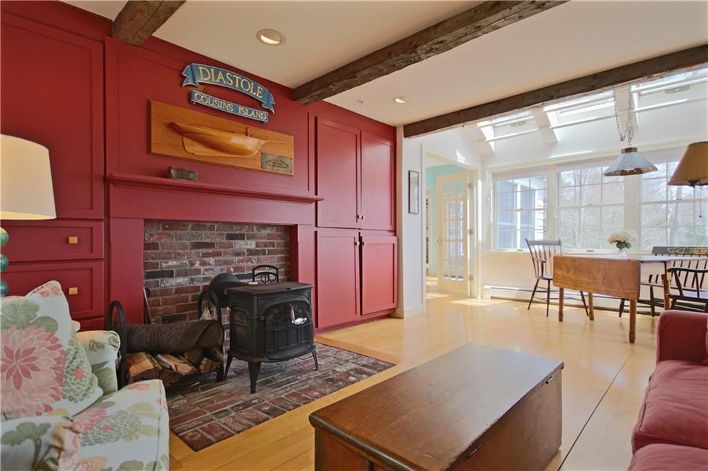 160 Spruce Point Road Yarmouth, ME 04096 - Photo 17 of 40 Exposed beam accentuates this...